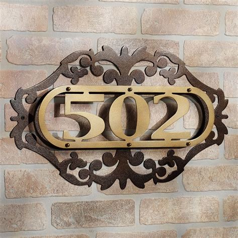 hangable metal house numbers|reflective metal house number signs.